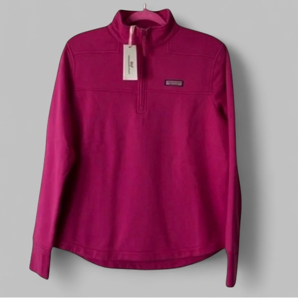 Vineyard Vines Tops - Vinyard Vines-Surf Terry Shep Shirt-size Small-berry relaxed fit-NWT